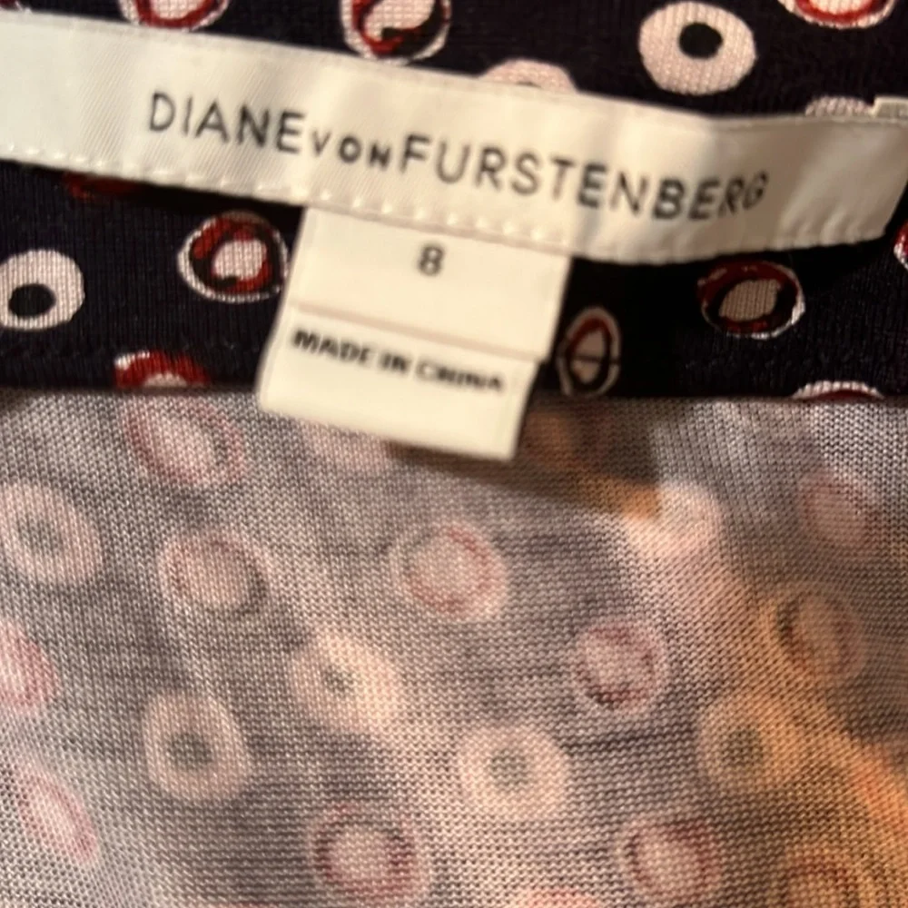 Diane von Furstenberg DVF Nieves Scarf Wrap Dress Size 8 - Picture 7 of 8